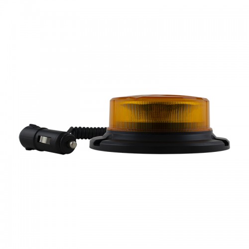 R65 Low Profile LED Beacon - Magnetic Mount (Amber Lens)